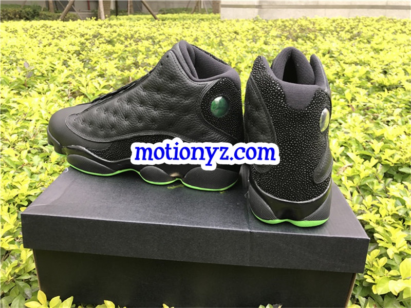 Authentic Air Jordan 13 Retro Black Green